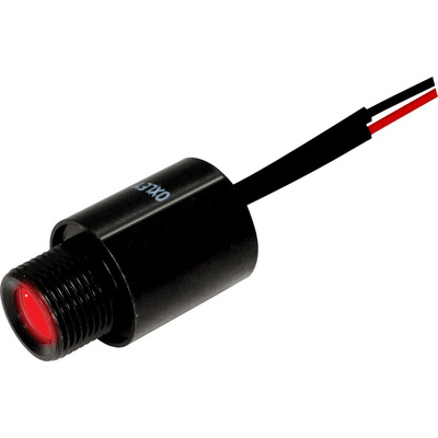 Oxley STR5LH10 Series Red Indicator, 3.6V dc, 10mm Mounting Hole Size, Lead Wires Termination, IP68
