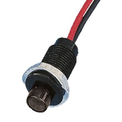 Oxley White Indicator, 12V ac, 10.2mm Mounting Hole Size, Lead Wires Termination
