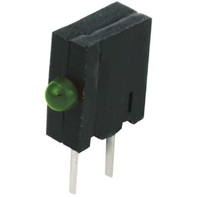 Kingbright KM2520EH/1SGD, Green Right Angle PCB LED Indicator, Through Hole 2.5 V