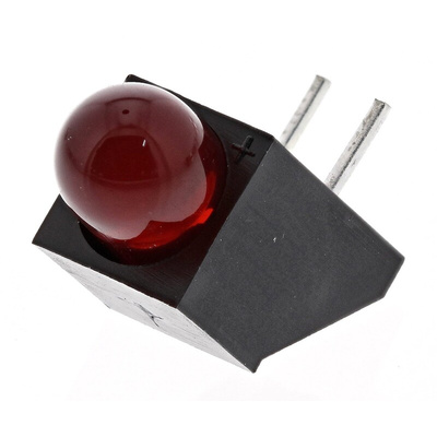 Kingbright L-1503CB/1ID, Red Right Angle PCB LED Indicator, Through Hole 2.5 V