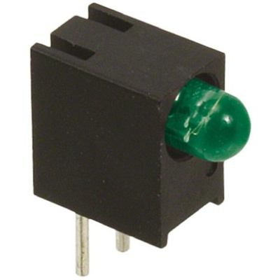 Dialight 551-0607F, Green Right Angle PCB LED Indicator, Through Hole 7.5 V