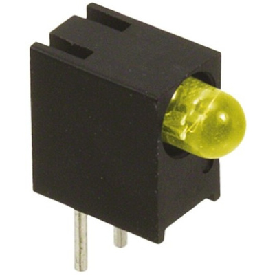 Dialight 551-0707F, Yellow Right Angle PCB LED Indicator, Through Hole 7.5 V