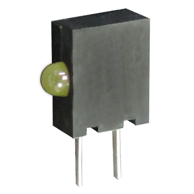 Kingbright KM2520EH/1YD, Yellow Right Angle PCB LED Indicator, Through Hole 2.5 V