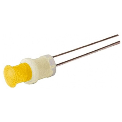 Oxley Yellow Panel Mount Indicator, 12V, 5mm Mounting Hole Size, Lead Wires Termination, IP66