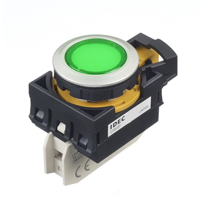 Idec Green Panel Mount Indicator, 22.3mm Mounting Hole Size