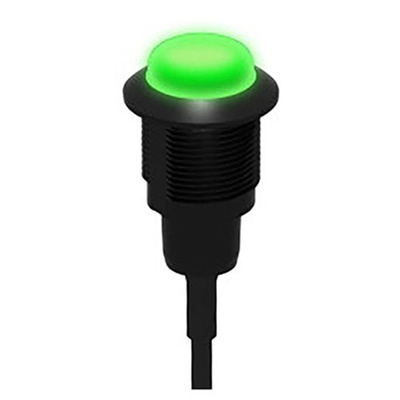 Banner Green Panel Mount Indicator, 10 → 30V dc, 18mm Mounting Hole Size