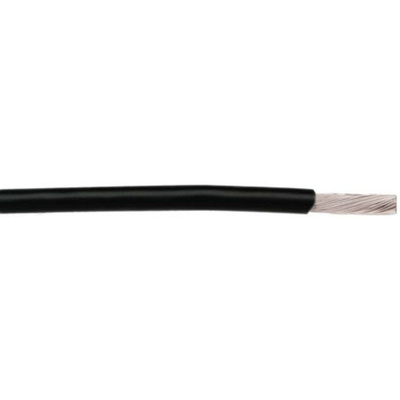 Alpha Wire High Temperature Wire 0.06 mm² CSA, Black 30.5m Reel, 2841 Series