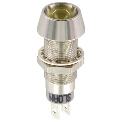 Sloan Yellow Panel Mount Indicator, 5 → 28V, 8.2 x 7.6mm Mounting Hole Size, IP68