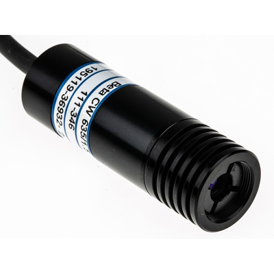 1068-40-000 Laser Module, 633nm 1.5mW, Continuous Wave, TTL control Ellipse pattern +4.5 → +5.5 V