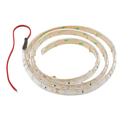RS PRO 24V White LED Strip Light, 4000 → 4500K Colour Temp, 1m Length