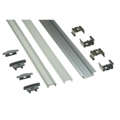 PowerLED LED Mount EXT for Cove Lighting, Shelve Lighting, Skirting Board Lighting, Under Cabinet Lighting 1000 x 17.3mm