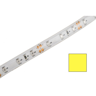 RS PRO 12V Yellow LED Strip Light, 1m Length