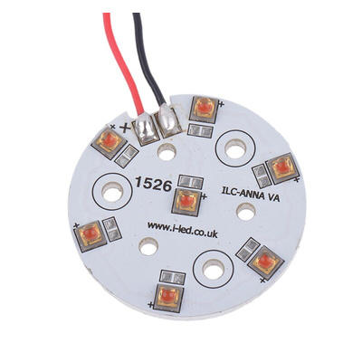 ILS ILC-ONA7-HYRE-SC211-WIR200., OSLON 80 PowerAnna Coin LED Array, 7 Red LED