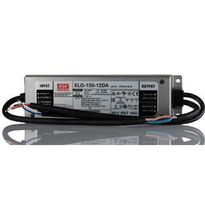 MEAN WELL LED Driver, 12V Output, 120W Output, 10A Output, Constant Current / Constant Voltage Dimmable