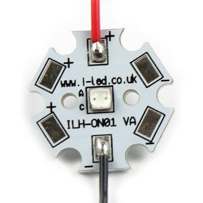 ILS ILH-OG01-QW90-SC221-WIR200., OSLON 1 LED Array, 1 White LED (3500K)