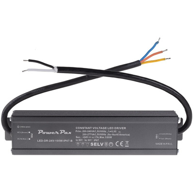 RS PRO LED Driver, 24V Output, 100W Output, 4.17A Output, Constant Voltage