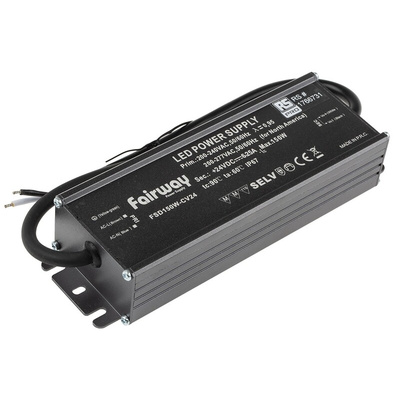 RS PRO LED Driver, 24V Output, 150W Output, 6.25A Output, Constant Voltage