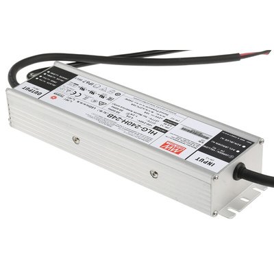 MEAN WELL LED Driver, 24V Output, 240W Output, 10A Output, Constant Voltage Dimmable