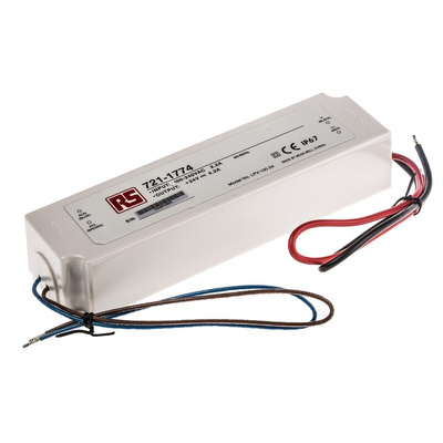 MEAN WELL LED Driver, 24V Output, 100.8W Output, 4.2A Output, Constant Voltage