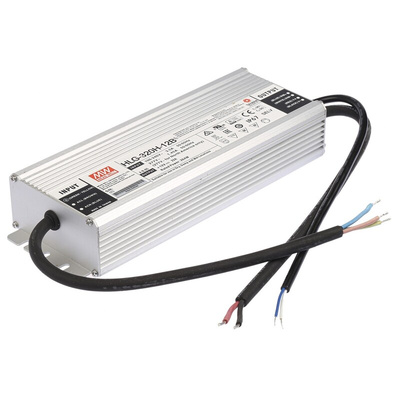 MEAN WELL LED Driver, 12V Output, 264W Output, 22A Output, Constant Voltage Dimmable