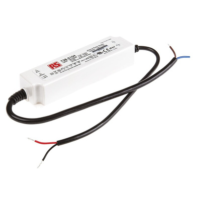 MEAN WELL LED Driver, 24V Output, 60W Output, 2.5A Output, Constant Voltage