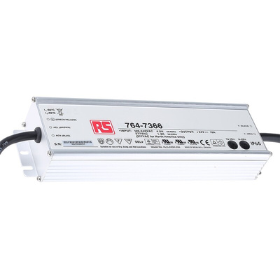 MEAN WELL LED Driver, 24V Output, 240W Output, 5 → 10A Output, Constant Voltage Dimmable