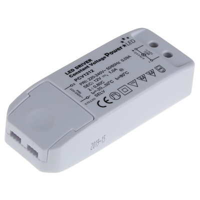 PowerLED LED Driver, 12V Output, 12W Output, 0 → 1A Output, Constant Voltage