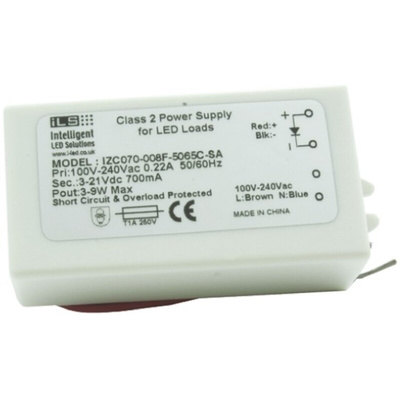 ILS LED Driver, 3 → 12V Output, 9W Output, 700mA Output, Constant Current