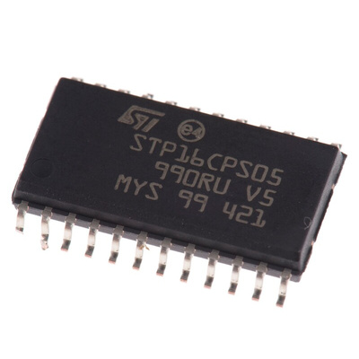 STMicroelectronics STP16CPS05MTR LED Driver IC, 3 → 5.5 V ac 100mA 24-Pin SOIC