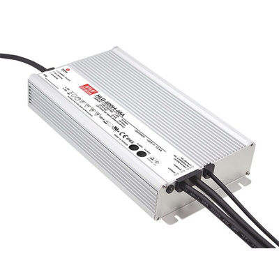 MEAN WELL LED Driver, 12 → 24V Output, 600W Output, 25A Output, Constant Voltage Dimmable