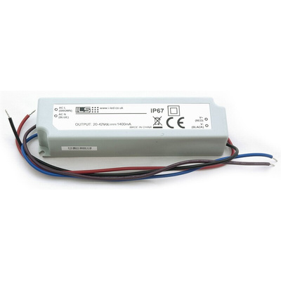 ILS LED Driver, 40 → 110V Output, 60W Output, 500mA Output, Constant Current