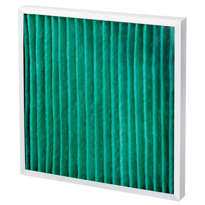 Camfil AeroPleat Green Pleated Panel Filter, Cotton, Synthetic Fibre Media, G4 Grade, 592 x 592 x 48mm, Media Area 1.2m²