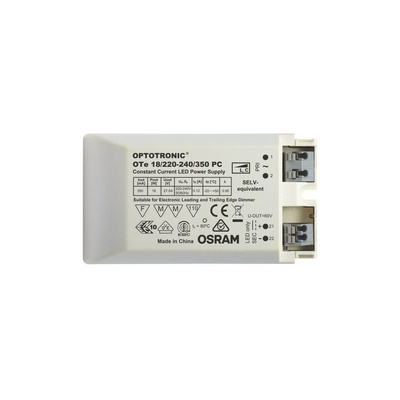 Osram LED Driver, 27 → 54V Output, 19W Output, 350mA Output, Constant Current Dimmable