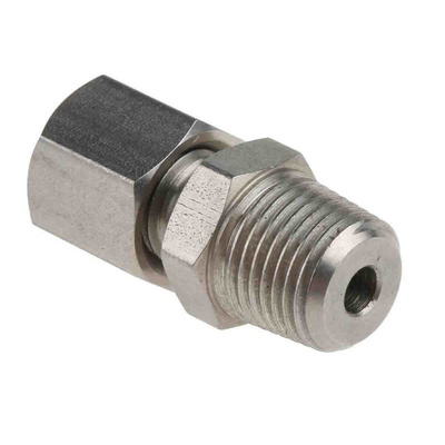 RS PRO Thermocouple Compression Fitting for use with Thermocouple With 3mm Probe Diameter, 1/8 BSPT