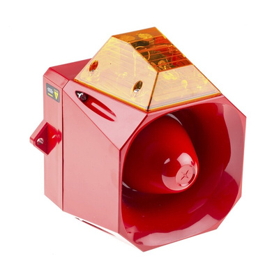Eaton Series Amber Sounder Beacon, 230 V ac, IP66, Wall Mount, 110dB at 1 Metre