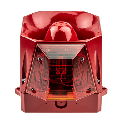 Eaton Series Red Sounder Beacon, 9 → 60 V dc, IP66, Wall Mount, 110dB at 1 Metre