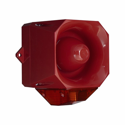 Eaton Series Red Sounder Beacon, 9 → 60 V dc, IP66, Wall Mount, 110dB at 1 Metre