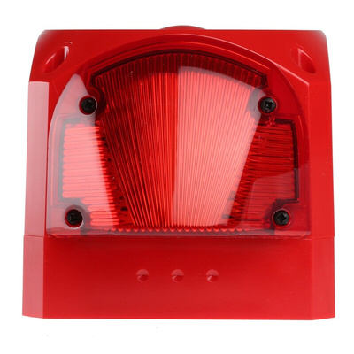 Klaxon PNC Series Red Sounder Beacon, 10 → 60 V dc, IP66, Side Mount, 113dB at 1 Metre