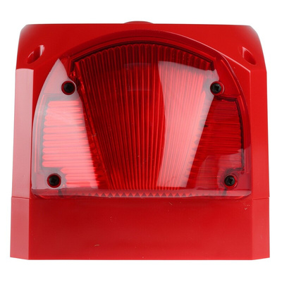 Klaxon PNC Series Red Sounder Beacon, 10 → 60 V dc, IP66, Side Mount, 116dB at 1 Metre
