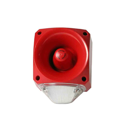 Klaxon PNC Series Clear Sounder Beacon, 10 → 60 V dc, IP66, Side Mount, 113dB at 1 Metre