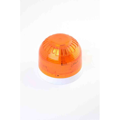 Klaxon Amber Sounder Beacon, 17 → 60 V dc, IP21, 106dB at 1 Metre