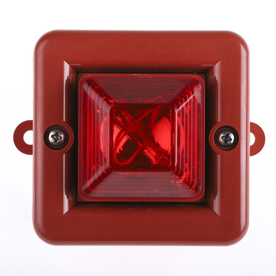 e2s SON4 Series Red Sounder Beacon, 230 V ac, IP66, Surface Mount, 104dB at 1 Metre