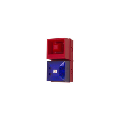 Clifford & Snell YL40 Series Blue Sounder Beacon, 230 V AC, IP65, Fixed Mount, 108dB at 1 Metre