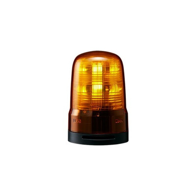 Patlite SF Series Amber Sounder Beacon, 100 →240 VAC, IP66, Base Mount