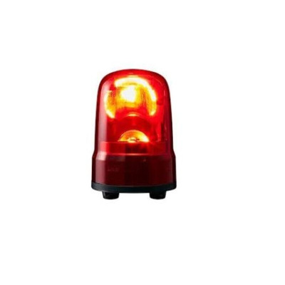 Patlite SK Series Red Sounder Beacon, 12→24 VDC, IP23 (IP65: with rubber gasket 'SZW-103'), Base Mount