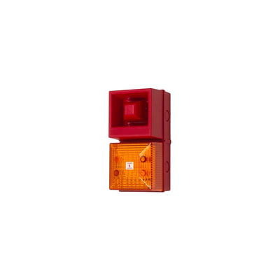 Clifford & Snell YL40 Series Amber Sounder Beacon, 24 V, IP65, Base Mount, 108dB at 1 Metre