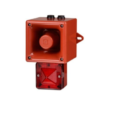 e2s AL105NX Series Clear Sounder Beacon, 24 V, IP66, Wall Mount, 113dB at 1 Metre