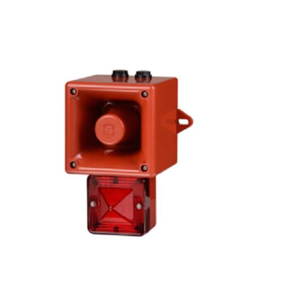 e2s AL105NX Series Green Sounder Beacon, 24 V, IP66, Wall Mount, 113dB at 1 Metre