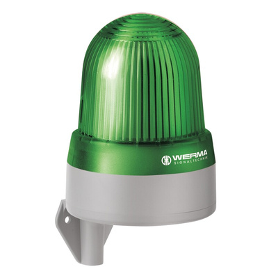 Werma 433 Series Green Sounder Beacon, 115 → 230 V, IP65, Wall Mount, 98dB at 1 Metre