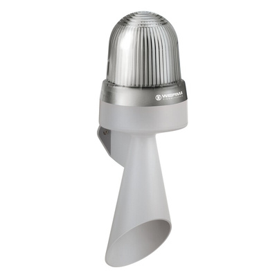 Werma 435 Series Clear Horn Beacon, 115 → 230 V, IP65, Wall Mount, 98dB at 1 Metre